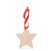WOOSTAR Stervormige houten hanger