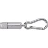 Aluminium mini-zaklamp met karabijnhaak Stacy