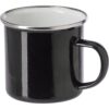Mok 35 cl. met RVS rand