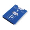 Parkeerschijf ijskrabber blauw groen