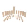 Houten Kubbspel in katoenen pouch