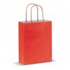 Papieren tas klein Eco look. 18 x 24 x 8 cm