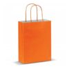 Papieren tas klein Eco look. 18 x 24 x 8 cm