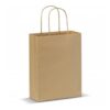 Papieren tas klein Eco look. 18 x 24 x 8 cm