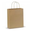 Papieren tas middel Eco look. 24 x 30 x 12 cm