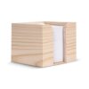 Kubushouder hout met recycled papier 10x10x8,5cm