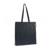 Fairtrade katoenen tas gekleurd lang 140g/m² 38x10x42cm