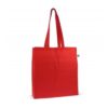 Fairtrade katoenen tas gekleurd lang 140g/m² 38x10x42cm