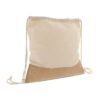 Trekkoord rugzak Jute met katoenen koorden 38x41cm