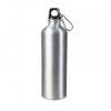 Waterfles aluminium met karabijnhaak 75 cl.