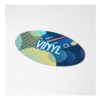 Vinyl Sticker Ovaal 20x10mm