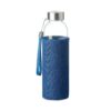 UTAH DENIM Glazen drinkfles in tasje 50 cl.