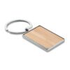 BENDIGO Bamboe sleutelhanger rechthoek