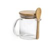 Theeglas met deksel 42 cl.