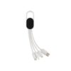4-in-1 kabel met karabijnhaak