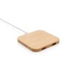 FSC® bamboe 5W draadloze oplader met USB