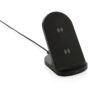 RCS recycled plastic dubbele coil draadloze lader stand