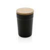 GRS gerecycled PP mok met FSC® bamboe deksel