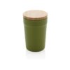 GRS gerecycled PP mok met FSC® bamboe deksel