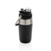 Vacuüm RVS fles met duo-functie deksel 50 cl.