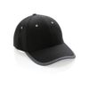 Impact AWARE ™ 6 panel cap van geborsteld katoen met bies
