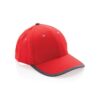 Impact AWARE ™ 6 panel cap van geborsteld katoen met bies