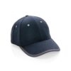 Impact AWARE ™ 6 panel cap van geborsteld katoen met bies