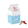 Melkpak met ca. 110 gram metallic sweets