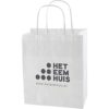 Papieren tas wit en bruin 180x220x80 mm