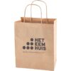 Papieren tas wit en bruin 180x220x80 mm