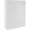 Glans gelamineerde papieren tas 200x260x80 mm wit