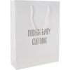 Glans gelamineerde papieren tas 250x330x110 mm wit