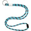 Polyester verstelbare koordlanyard met sleutelring
