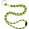 Polyester verstelbare koordlanyard met sleutelring