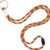 Polyester verstelbare koordlanyard met sleutelring