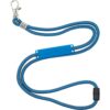 Polyester koordlanyard met veiligheidssluiting en naamlabel