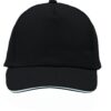 Cap 5 panel brushed met klittenbandsluiting