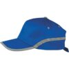 Cap 5 panel met reflecterende band en klittenbandsluiting