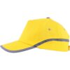 Cap 5 panel met reflecterende band en klittenbandsluiting