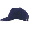 Cap 5 panel brushed met gesp sluiting