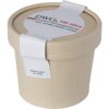 Snoeppot BAMBOE met deksel 100 ml, gevuld met DutchDex mints- of hartjes, Jelly Beans of Choco-mix