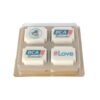 Logobonbon wit 4 stuks