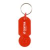 Sleutelhanger winkelwagenmunt 50 cent