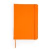 Notitieboek A5 met  elastiek, leeslint en opbergvak, 80 pagina`s