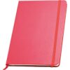 Notitieboek A5 met  elastiek, leeslint en opbergvak, 80 pagina`s