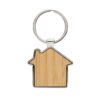 RCS huissleutelhanger van gerecycled zinc alloy met bamboe