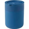 Java 330 ml beker van keramiek met siliconen wikkel en plastic deksel