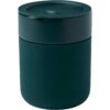 Java 330 ml beker van keramiek met siliconen wikkel en plastic deksel