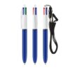 BIC 4 kleuren balpen met Lanyard