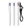 BIC 4 kleuren balpen met Lanyard